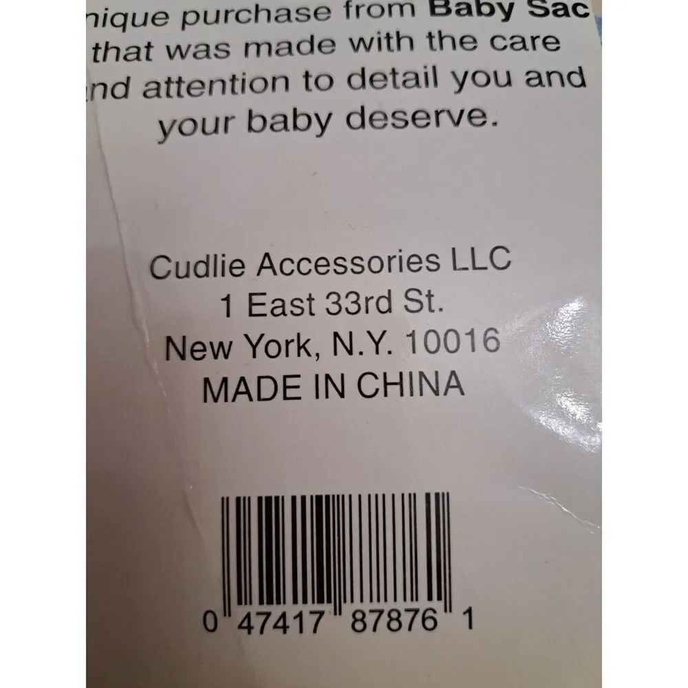 Cudlie Diaper Bag Blue with Attached Story Book Vintage‎